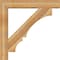 Ekena Millwork Balboa Block Rough Sawn Bracket w/ Offset Brace, Western Red Cedar, 8"W x 46"D x 46"H BKT0806X46X46BOA05RWR - alternate 3